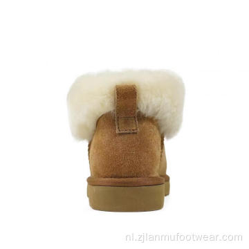 Waterdichte suede en fleece beklede winterlaarzen